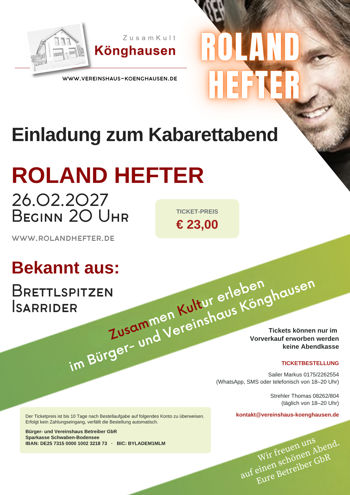 Kabarettabend mit Roland Hefter